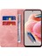 Xiaomi Için Redmi Note 12 4g Rfıd Engelleme Telefon Cüzdan Kılıf Deri Deri Stand Kapak Pembe (Yurt Dışından) 2