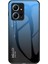 Xiaomi Için Redmi Note 12 4g Telefon Kılıfı Temperli Cam+Pc+Tpu Gradyan Cep Telefonu Kapak Sınıflandırıcı Mavi Siyah (Yurt Dışından) 1