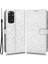 Xiaomi Için Redmi Not 11 4g (Qualcomm)/not 11S 4g Nokta Deseni Baskılı Pu Deri+Tpu Stand Cüzdan Telefon Kapağı Folio Flip Case Silver (Yurt Dışından) 1