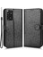 Xiaomi Redmi Için Not 11 4g (Qualcomm)/not 11S 4g Nokta Deseni Baskılı Pu Deri+Tpu Stand Cüzdan Telefon Kapağı Folio Flip Case Black (Yurt Dışından) 1