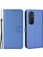 Xiaomi Mi Için Not 10 Lite Elmas Doku Katlama Stand Pu Deri Kılıf Manyetik Kapatma Cüzdan Strap-Mavi ile Kapak Kapağı (Yurt Dışından) 1