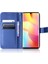 Xiaomi Mi Için Not 10 Lite Elmas Doku Katlama Stand Pu Deri Kılıf Manyetik Kapatma Cüzdan Strap-Mavi ile Kapak Kapağı (Yurt Dışından) 2