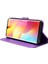 Xiaomi Mi Için Not 10 Lite Elmas Doku Katlama Stand Pu Deri Kılıf Manyetik Kapatma Cüzdan Strap-Purple ile Kapak Kapağı (Yurt Dışından) 3