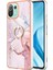 Xiaomi 11 Lite 5g Ne/mı 11 Lite 5g/4g Kickstand Tpu Telefon Kılıfı Imd Mermer Desen Anti-Drop Kapak Golü Altın 005 (Yurt Dışından) 1