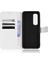 Xiaomi Mi Için Note 10 Lite Elmas Doku Katlama Standı Pu Deri Kılıf Manyetik Kapanma Cüzdan Strap-White ile Kapak Kapağı (Yurt Dışından) 4