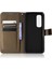 Xiaomi Mi Için Not 10 Lite Elmas Doku Katlama Stand Pu Deri Kılıf Manyetik Kapanma Cüzdan Strap-Brown ile Kapak Kapağı (Yurt Dışından) 4