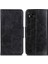 Xiaomi Için Redmi 10A Çılgın At Doku Anti Drop Bölünmüş Deri Kabuk Cüzdan Stand Fonksiyon Cep Telefonu Kılıf Black (Yurt Dışından) 1