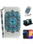 Desen Baskı Işık Dekoru Deri Cüzdan Kılıfı Xiaomi Redmi Not 7s/not 7/not 7 Pro (Hindistan) -Blue (Yurt Dışından) 1