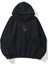Unisex Black Panter Pembe Yapraklar Ön Arka Baskılı Siyah Sweatshirt Hoodie 2