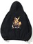 Unisex Pika Pika Pokemon Ön Arka Baskılı Siyah Sweatshirt Hoodie 1