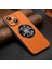 iPhone14 Plus Içintelefon Kapağı Artı Çizim Önleyici Inek Derisi Dokusu Pu Deri Kaplı Tpu Kasası Magsafe-Orange ile Uyumlu (Yurt Dışından) 2
