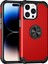 Ring Tutucu Pc+Tpu Damla Geçirmez Telefon Koruyucu Kapak Kırmızısı ile iPhone14 Pro Kılıf (Yurt Dışından) 2