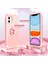 iPhone11 Case Pc+Tpu Hybrid Telefon Geri Kapak Halka Tutucu Pembe-Rose Altın (Yurt Dışından) 4
