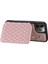 iPhone12/12 Pro 6.1 Inç Kickstand Pu Deri+Tpu Rfıd Engelleme Telefon Kabuğu Bilek Kayış Rose Altın (Yurt Dışından) 5