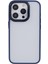 Fulexin Tpu+Akrilik Kabuğu iPhone15 Pro Damla Dayanıklı Telefon Kılıfı Cilt Touch Geri Kapak Sapfire (Yurt Dışından) 3