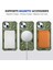 iPhone13/14 Için 6.1 Inç Manyetik Telefon Kasası Tpu+Pc Kickstand Koruyucu Kapak-Karanlık Yeşil (Yurt Dışından) 3