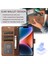 iPhone14 Plus Içincüzdan Deri Kapağı Plus Telefon Kılıfı Orkide Kelebek Desen-Kahverengi (Yurt Dışından) 4