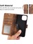 iPhone14 Plus Içincüzdan Deri Kapağı Plus Telefon Kılıfı Orkide Kelebek Desen-Kahverengi (Yurt Dışından) 5