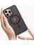 Magsafe Cilt Touch Mat Telefon Kapak Black ile Uyumlu iPhone15 Pro Max Pc+Tpu Kılıfı Için Manyetik Kasa (Yurt Dışından) 5