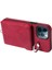 iPhone12/12 Için Pro Telefon Kılıfı Tutucu Koruyucu Crossbody Cover-Wine Red (Yurt Dışından) 3