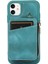 iPhone11 Cep Telefonu Kasası Çizik Dirençli Pu Deri+Tpu Kickstand Kapak Yeşili (Yurt Dışından) 5