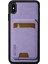 iPhoneX/xs Için 5.8 Inç Litchi Doku Kılıfı Pu Deri+Tpu Dikey Flip Telefon Kapak-Mor (Yurt Dışından) 5