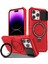 iPhone14 Pro Max Case Lens Koruma Kickstand Manyetik Telefon Kapak-Kırmızı (Yurt Dışından) 1