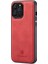 iPhone13 Pro Max Case Şok Geçirmez Kabuk Pu Deri+Pc+Tpu Kapak-Kırmızı (Yurt Dışından) 4