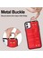 iPhone11 Kasa Için Piled Wristband Kickstand Pu Deri Kaplamalı Tpu Kapak Kırmızı (Yurt Dışından) 5