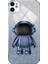 iPhone11 Case Astronot Kickstand Pc+Tpu Glitter Powder Telefon Kapak-Mavi (Yurt Dışından) 1