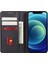 Buzağı Dokusu Deri Telefon Kapağı iPhone15 Pro Max Stand Telefon Cüzdan Case-Black (Yurt Dışından) 5