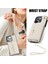 iPhone13 Pro Case Rfıd Engelleme Kart Yuvaları Kickstand Telefon Kapak-White (Yurt Dışından) 5