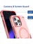 iPhone13 Pro 6.1 Inç Kickstand Tpu+Pc Telefon Kapağı Magsafe-Pink ile Uyumlu (Yurt Dışından) 5