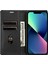 iPhone13 6.1 Inç Kılıf Deri Stand Kartı Yuva Telefon Kapağı Manyetik Kapanış-Black (Yurt Dışından) 4
