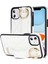 iPhone11 Case Wristband Kickstand Wave Desen Anti Drop Pu+Tpu Telefon Kapak-Beyaz (Yurt Dışından) 1