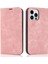 iPhone14 Pro Max Case Pu Pu Deri Rfıd Engelleme Manyetik Otomatik Absorbed Kapak Pembe (Yurt Dışından) 1