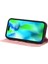 iPhone14 Pro Max Case Pu Pu Deri Rfıd Engelleme Manyetik Otomatik Absorbed Kapak Pembe (Yurt Dışından) 3
