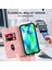 iPhone14 Pro Max Case Pu Pu Deri Rfıd Engelleme Manyetik Otomatik Absorbed Kapak Pembe (Yurt Dışından) 5