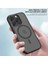 iPhone14 Pro Max Shockproof Case Mat Pc+Tpu Telefon Kapağı Magsafe-Dark Mor ile Uyumlu (Yurt Dışından) 2