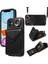 iPhone11 Crossbody Phone Case Pu Deri+Tpu Ring Kickstand Cover-Black (Yurt Dışından) 1