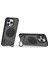 iPhone14 Pro Max Case Kickstand Pc+Tpu Manyetik Telefon Kapak Black (Yurt Dışından) 2