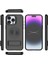 iPhone14 Pro Max Case Kickstand Pc+Tpu Manyetik Telefon Kapak Black (Yurt Dışından) 5