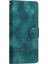 Retro Deri Telefon Kapağı iPhone11 Katlanır Stand Cüzdan Çizgileri Baskılı Kılıf Yeşili (Yurt Dışından) 5