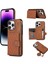 iPhone14 Pro Max Derisi Deri Tpu Kapak Arka Kart Tutucu Omuz Askılı-Kahverengi (Yurt Dışından) 1