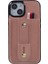 iPhone13 Için 6.1 Inç Kasa Retro Pu Deri+Tpu Kickstand Telefon Kapağı Kart Yuvası ile Altın (Yurt Dışından) 1