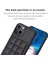 iPhone15 Plus Için Anti-Drop Shell Pu Pu Deri Kaplamalı Tpu Telefon Kapağı Kart Yuvaları Black ile Kickstand Case (Yurt Dışından) 3