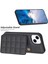 iPhone15 Plus Için Anti-Drop Shell Pu Pu Deri Kaplamalı Tpu Telefon Kapağı Kart Yuvaları Black ile Kickstand Case (Yurt Dışından) 5
