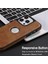 iPhone13 Pro 6.1 Inç Için Slim Fit Pu Deri+Tpu Düz Renk Tasarım Telefon Koruyucu-Kahverengi (Yurt Dışından) 4