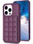 iPhone15 Pro Max Pu Deri Kaplamalı Tpu Telefon Kapağı Kickstand Case ile Kart Yuvaları Dark Mor (Yurt Dışından) 2