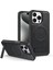 iPhone14 Pro Max Case Anti-Cratch Pu Deri Kaplamalı Tpu+Pc Telefon Kabuğu Magsafe-Black ile Uyumlu (Yurt Dışından) 1